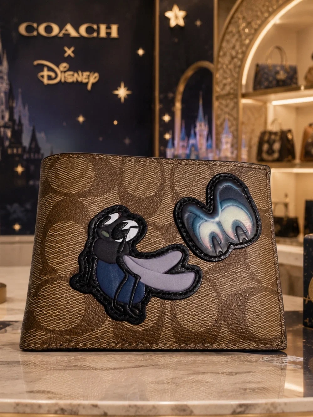 COACH Disney x Coach 3-in-1 Wallet in Signature Canvas with Patche